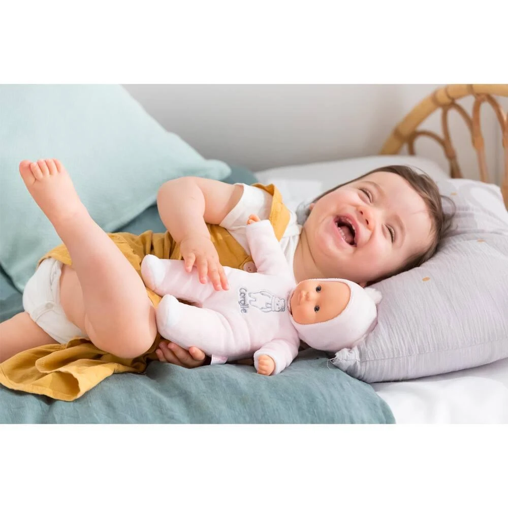 DOUDOU PTI CŒUR OURS ROSE 30 CM - COROLLE MON DOUDOU 3 DOUDOU PTI CŒUR OURS ROSE 30 CM - COROLLE MON DOUDOU – Image 3