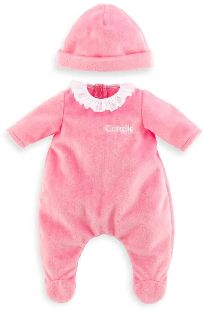 BB30 PYJAMA ROSE + BONNET -COROLLE VETEMENTS 1 BB30 PYJAMA ROSE + BONNET -COROLLE VETEMENTS