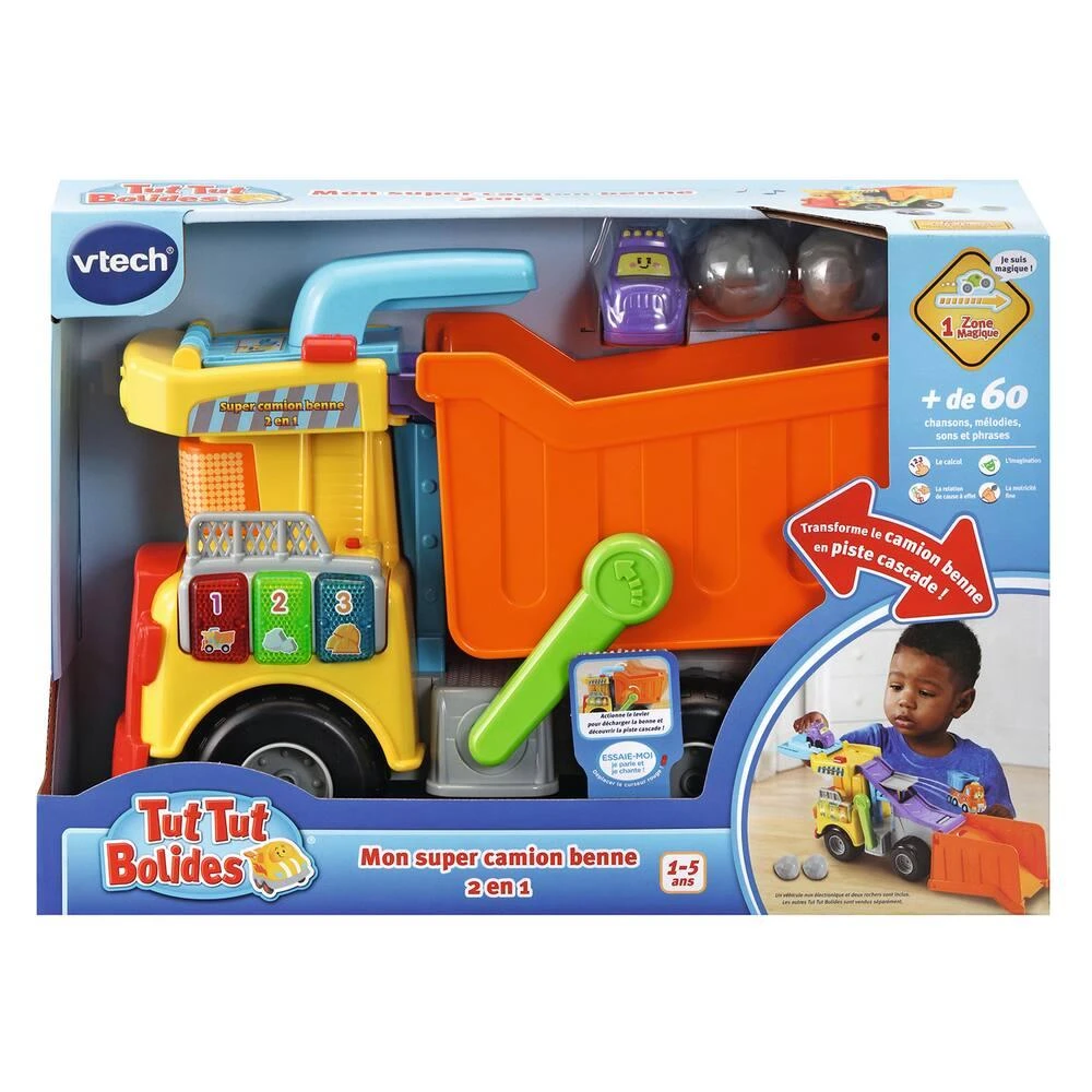 VTech MON SUPER CAMION BENNE 2 EN 1 - TUT TUT BOLIDES 3 VTech MON SUPER CAMION BENNE 2 EN 1 - TUT TUT BOLIDES – Image 3