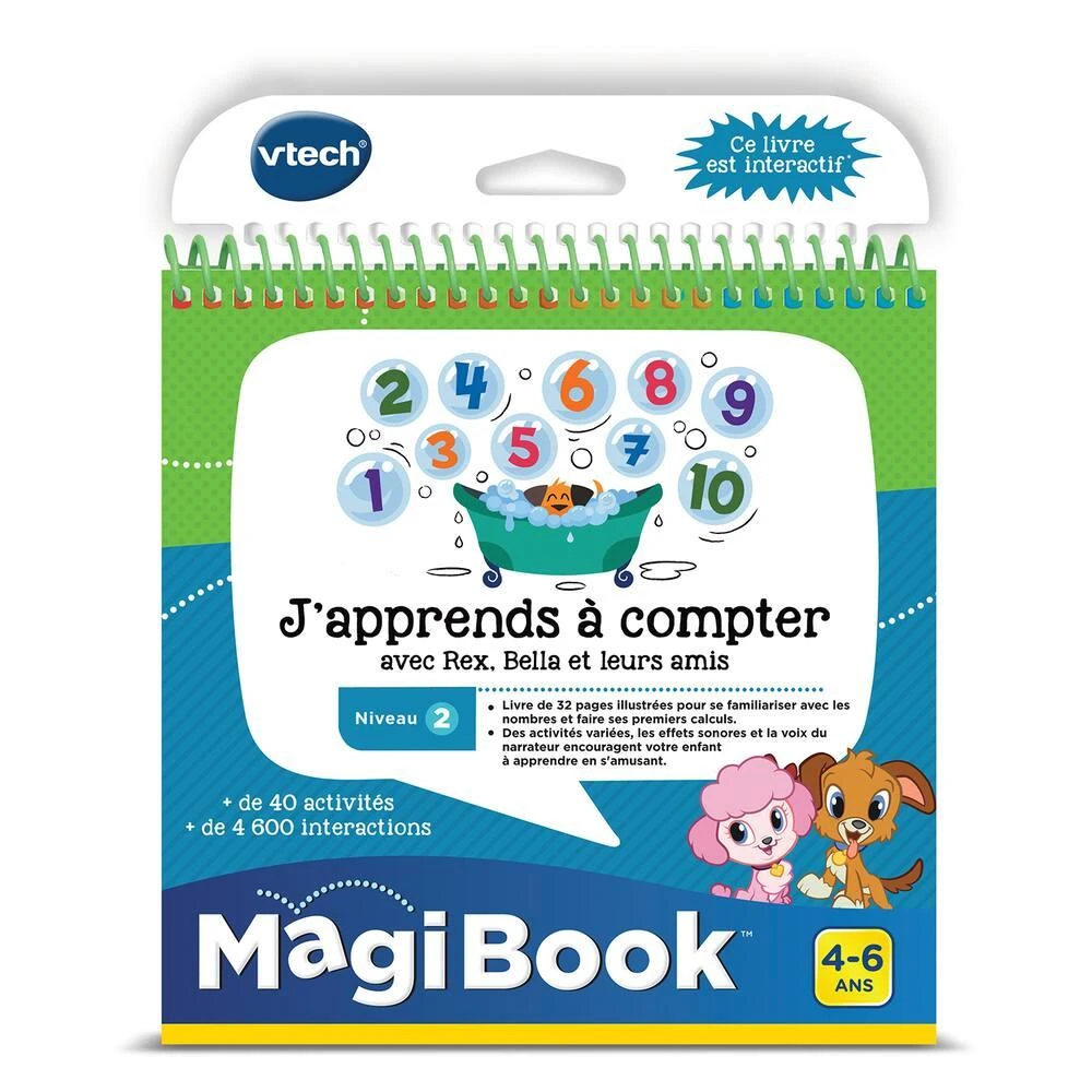 VTech LIVRE MAGIBOOK - J'APPRENDS A COMPTER AVEC REX, BELLA ET LEURS AMIS 1 VTech LIVRE MAGIBOOK - J'APPRENDS A COMPTER AVEC REX, BELLA ET LEURS AMIS