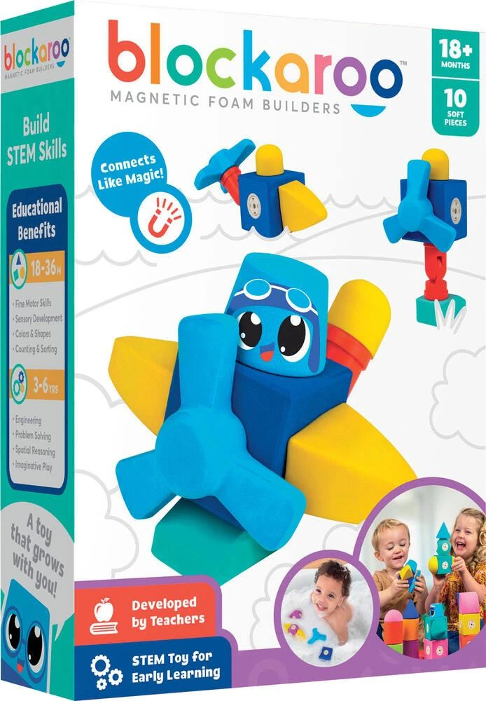 BLOCKAROO PLANE AVION BOITE DE 10 PIECES 1 BLOCKAROO PLANE AVION BOITE DE 10 PIECES