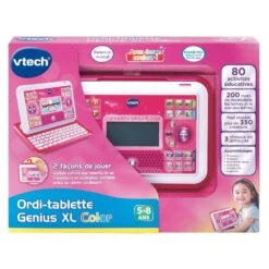 VTech ORDI TABLETTE GENIUS XL COLOR ROSE -Jouets Pour Enfants Boutique acb311cea5faed52c1b6feea2bc60a2ddf11838a 04071709 04