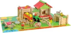MA PREMIERE GRANDE FERME AVEC TRACTEUR ET REMORQUE - 130 PIECES