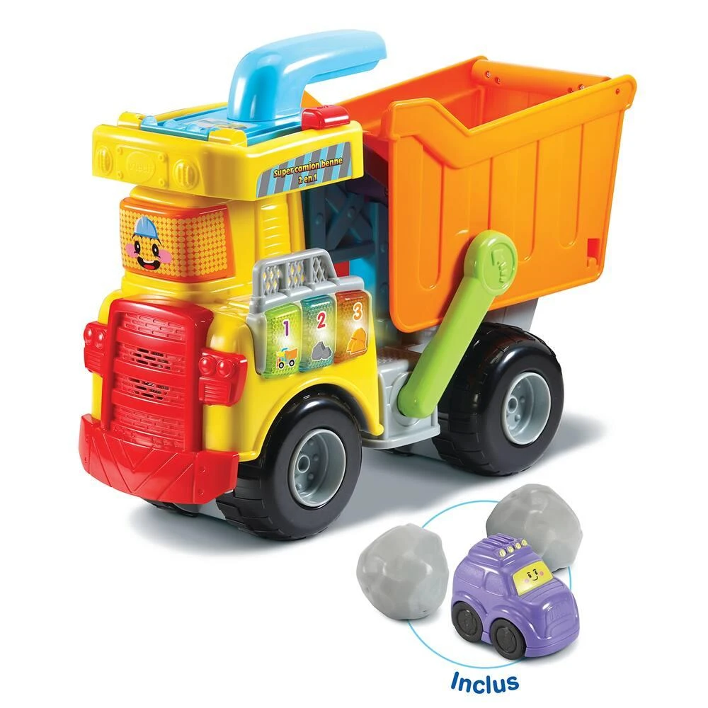 VTech MON SUPER CAMION BENNE 2 EN 1 - TUT TUT BOLIDES 1 VTech MON SUPER CAMION BENNE 2 EN 1 - TUT TUT BOLIDES