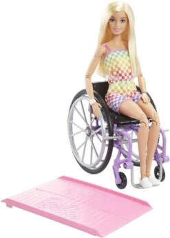 MATTEL BARBIE FAUTEUIL ROULANT BLONDE