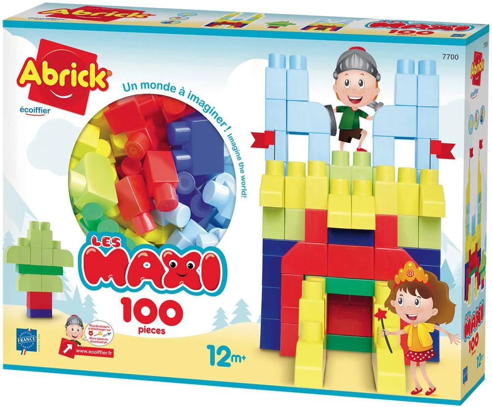 COFFRET 100 PIECES - LES MAXI ABRICK 1 COFFRET 100 PIECES - LES MAXI ABRICK