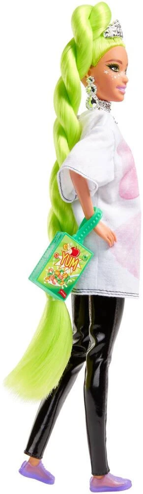 MATTEL POUPEE BARBIE EXTRA NATTE VERT FLUO 3 MATTEL POUPEE BARBIE EXTRA NATTE VERT FLUO – Image 3